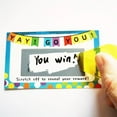 thumbnail image 2 of 100 Sheets DIY Scratch Off Stickers Rectangular Self Adhesive Peel and Stick Labels, 2 of 9