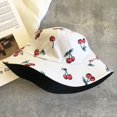 thumbnail image 4 of Fruit Print Bucket Hat Banana Pattern Fisherman Hats Summer Reversible Packable Cap, 4 of 5