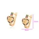 thumbnail image 2 of Aretes Corazón Mariposa Halo Swarovski Colores Oro 18K Lam dorado Unitalla, 2 of 7