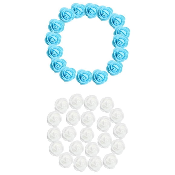 200 unids / ,5 cm cabezas de flores de rosas artificiales PE espuma para boda Favor DIY ramo suministros