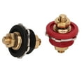 thumbnail image 2 of Thru Panel Battery Terminal, Stable Performance Black Red Battery Stud Junction Convenient 3/8in Safe  For Marine For Car For RV, 2 of 8