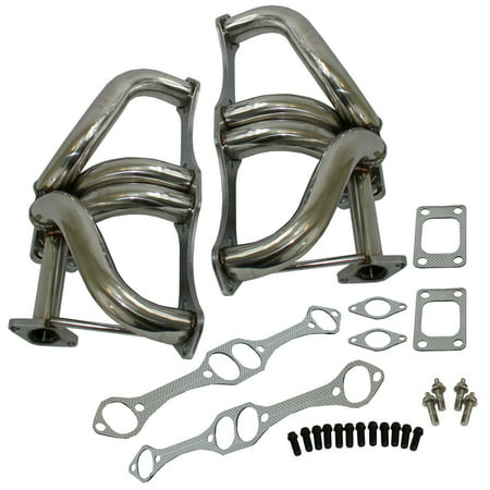 T3 T4 Turbo Exhaust Header Manifold For 66-96 GM SBC Chevy 305 350 (Best Headers For Chevy 350)