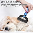 thumbnail image 3 of 3-in-1 Professional Pet Grooming Brush for Dogs & Cats – Dematting Comb, Undercoat Rake & Deshedding Tool for Long & Short Hair, Heavy Shedding & Matted Fur, 3 of 8
