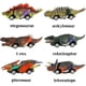 thumbnail image 2 of Coches de juguete de dinosaurio YONGSHENG Paquete de 6 Juguetes T-Rex Triceratops Stegosaurus, 2 of 5