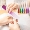 thumbnail image 1 of 6pcs Crystal Nail Files, EEEkit 6 Colors Glass Nail Files, Double-Sided Etched Fingernail Files, Fingernail File Nail Care Manicure Tools Set for Natural Nails, 1 of 6