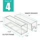 thumbnail image 3 of Organizador pequeño de plástico transparente Sorbus Storage Drawers, paquete de 4, 3 of 7