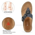 thumbnail image 3 of Ecetana Womens Wedge Sandals with Arch Support Shoes Summer Massage Function Casual Sandals, 3 of 5