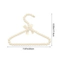thumbnail image 3 of Small Pearl Hanger Mini Pearl, Elegant Clothes Hangers with Ribbon,Hangers Beaded Clothes Hangers Dress Pants Hanger Closet Coat Hangers for Kids Pet Dogs Baby Hangers Kids Hangers, 3 of 6