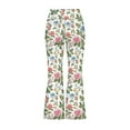 thumbnail image 5 of DISNIMO Flower Print Kids Yoga Pants for Girls 5-6 Flare Workout Dancing Yoga Bell Bottoms Leggings Yoga Pants Flare with Pockets for Kids Girls, 5 of 7