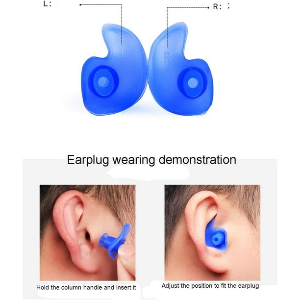 Bouchons d'oreille en silicone pour enfants 2 pcs