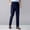 Navy, variant on Men’s Dress Pants Comfortable Work Pants Men Straight Leg Stretch High Waist Zipper Pocket Trousers Solid Casual Thin Flat Front Trousers Classic Fit Daily Commute Suit Pants
