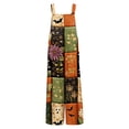 thumbnail image 5 of IYYVV Halloween Overalls Women Summer Funny Pumpkins Ghost Printed Loose Wide Leg Jumpsuits with Pockets Orange 2XL, 5 of 6