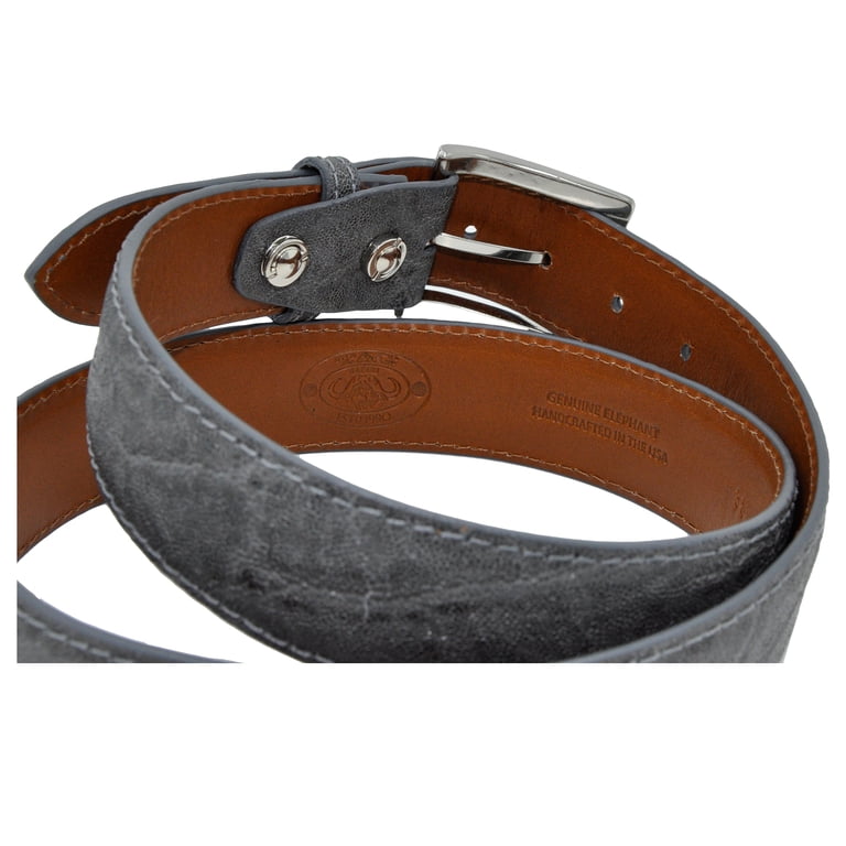 Tag Safari Elephant Skin Belt Genuine Leather Belt, Brass  display picture 3