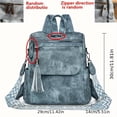 thumbnail image 3 of PRIYAL Stylish And Minimalist Solid Color Women's Backpack, Lightweight And Suitable for Commuting, with a Large Capacity for Casual Travel And Can Also Be Used As a Shoulder Bag, 3 of 14
