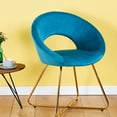 thumbnail image 3 of Accent Velvet Chairs Set of 2 | Ideal for Dining, Living, Bedroom | Premium Velvet & High - Density Sponge | Comfortable & Easy to Install, 3 of 4