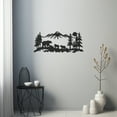 thumbnail image 4 of LaModaHome Exclusive Mountain Forest And Animal Silhouettes Metal Wall Art Decor – Durable & Artistic Metal Wall Art for Home and Office Decor, Perfect for Any Interior Design Aesthetic, 4 of 5