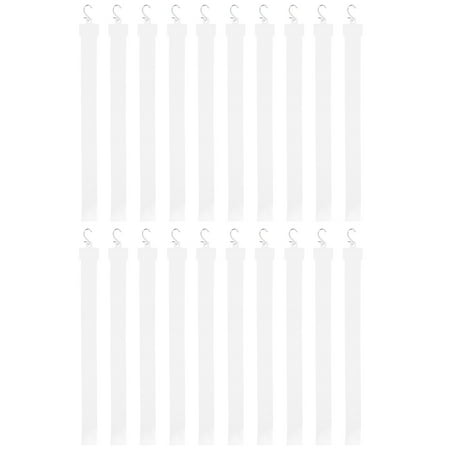 

20pcs Hanging Merchandise Strips with S Hooks Plastic Display Clip Strips