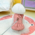 thumbnail image 4 of vnanda Cute Pet Cotton Coat Cozy Stylish Pet Cotton Coat with Bow Decoration Warm Waterproof Dog Clothing for Indoor Outdoor Wear Fleece Lined for Occasions, 4 of 8