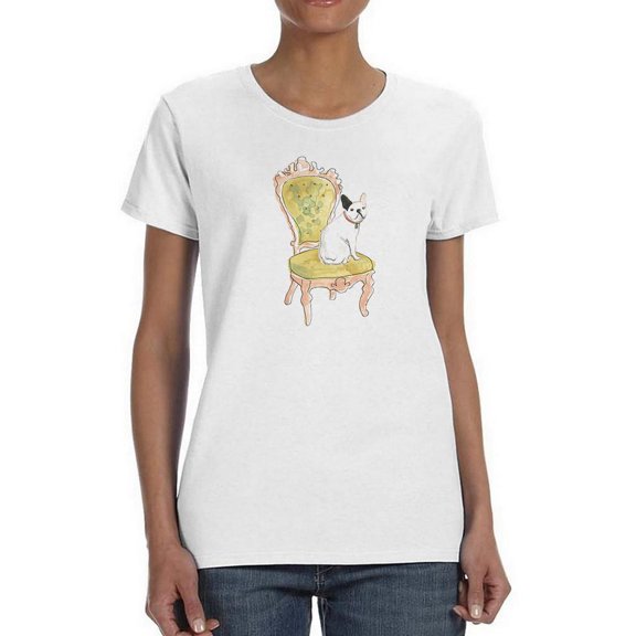Petite Chien Iv. T-Shirt Women -June Erica Vess Designs, Female XX-Large