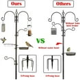 thumbnail image 5 of Urban Deco Outdoor Bird Feeding Station with Window Mount, Pole, 4 Hooks, 2 Feeders, Bath Tray, Metal, 5 of 6