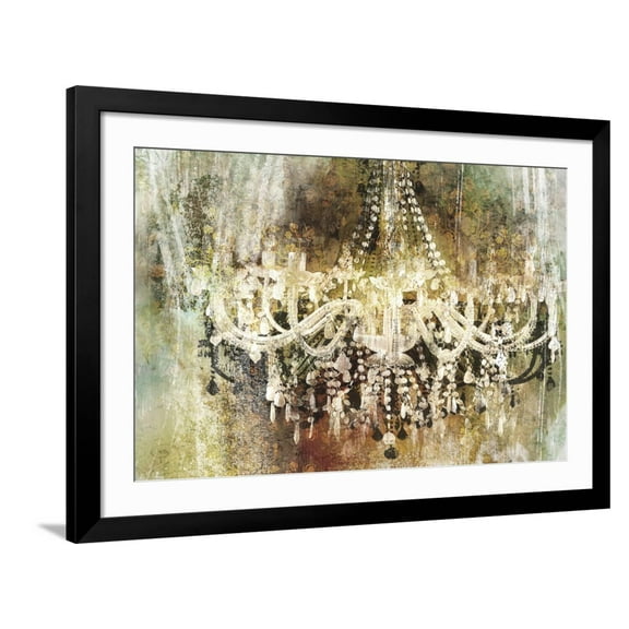 Art.com Chandelier Art II Art Print by Eric Yang, Black Frame Wall Art, 44" x 32"