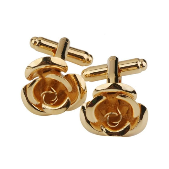 Cobre Mancuernas Rosa Gemelos l Favor Del Cumpleaños De Joyería De Oro Sunnimix Gemelos