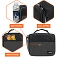 thumbnail image 5 of OPUX Insulated Lunch Bag Kids, Lunch Box for School Boy Girl, Leakproof Small Reusable Compact Soft Mini Cooler Bag, Toddler Small Lunch Boxes Kit Pail with Front Side Pockets (Charcoal), 5 of 8