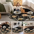 thumbnail image 5 of Farmhouse Flowers Round Area Rug 5Ft Washable Circle Rugs for Living Room Bedroom, Spring Vintage Botanical Floral Non-Slip Carpet Floor Mats Indoor Outdoor Carpet Runner Aesthetic Home Decor, 5 of 8