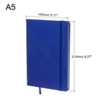 thumbnail image 2 of Unique Bargains 8.3x5.7' A5 Lined Journal Notebook Hardcover 160 Pages 80 Gsm Thick Ruled Paper, Blue, 2 of 6