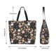 thumbnail image 5 of Fotbe Floral Insects Bolsa Tote Estética de Lona con Estampado para Mujer - Bolsa Reutilizable de Hombro Casual para Vacaciones, Compras, Trabajo y Gimnasio, 5 of 8