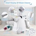 thumbnail image 2 of Handheld Steam Cleaner 1000W High Temperature High Pressure Portable Steamer with 9 Piece Accessory Set for Cleaning,White, 2 of 8
