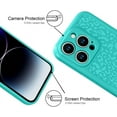 thumbnail image 3 of Blue Leopard Designed for iPhone 14 Pro Max Case, Cute Cheetah Print Pattern Rugged TPU Phone Case for Girls Women Men, Leopard iPhone 14 Pro Max 6.7 Inch, 3 of 11