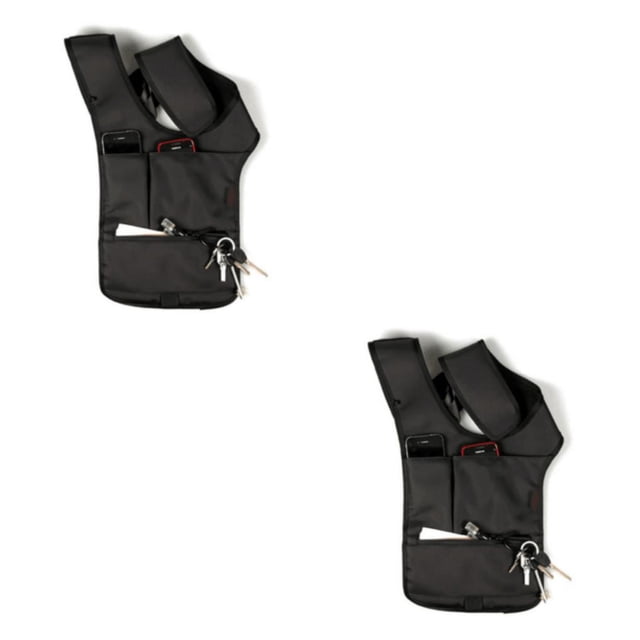 Guardoinrt Wide Application Shoulder Bag Anti-Theft Travel Wallet black 2Set