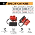thumbnail image 4 of BUNKER INDUST 50A 6-10 Gauge Battery Quick Connect Disconnect Wire Harness Plug Kit 4 Pcs Battery Cable Quick Connect Disconnect Plug for Winch Auto Car Trailer Driver Electrical Devices,Red, 4 of 4