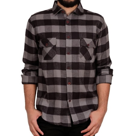 Buffalo Plaid Flannel - Men's Classic Buffalo Plaid Flannel Shirt from Counter Intelligence
