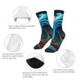 thumbnail image 3 of Rocae Vibrant Fluid Motion Art for Girls Boys Crew Socks,Children's Socks, Kids Socks, Toddler Socks: Daily Wear with Kids School Uniform, 3 of 5