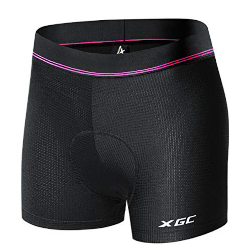 XGC Mens Cycling Shorts with Elastic Breathable 4D Gel Seat Padding with High Density 