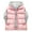 Pink, variant on Ruyang Boys Puffer Vest Kids Girls Sleeveless Hooded Down Jackets Winter Warm Lightweight Zip Up Mock Neck Puffy Waistcoat