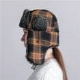 thumbnail image 4 of SPRING PARK Unisex Winter Hat Plaid Trapper Hat Hunting Hat for Men and Women Skiing for Cycling, 4 of 5