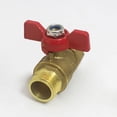 thumbnail image 2 of 1/2" Heavy Duty Brass Garden Hose Shut Off Valve for Maximum Water Flow, 2 of 6