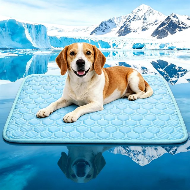 Alfombrilla Refrescante para Perros dgdgbaby Antideslizante Lavable y Portátil