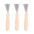 thumbnail image 1 of PENIKOKO Hair Cleaning Brush 3Pcs Set for Combs Wooden Metal Practical Design, 1 of 8