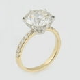 thumbnail image 5 of solitaire jewels 3CT Round Moissanite Hidden Halo Engagement Ring For Women, 14K Yellow Gold, 5 of 6