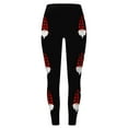 thumbnail image 4 of Fsqjgq Christmas Holiday Print Leggings for Women High Waisted Novelty Stretchy Tights Yoga Pants Plus Size Workout Leggings L Black, 4 of 5