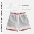 thumbnail image 3 of FORMRS Boys Swim Trunks Quick Dry Mesh Liner Boardshorts Sizes XS-XL, Light Pink Doughnuts, 3 of 7