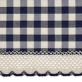 thumbnail image 3 of Achim Home Furnishings Tier Pair Buffalo Check Window Curtain, 58 in x 24 in, Navy & Ivory, 3 of 3