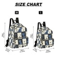 thumbnail image 2 of FORMRS Mini Backpack Purse for Women Travel Daypack Casual Shoulder Bag, Black and Blue Cat, 2 of 7