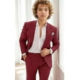 thumbnail image 4 of Boys Linen Suit for Wedding 2 PC Kids Linen Suit for Summer Boys Formal Suit Ring Bearer Outfit, 4 of 6