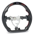 thumbnail image 4 of D Type Steering Wheel,LED Shift Lights Carbon Carbon Fiber LED Steering Wheel Steering Wheel Replacement High-Precision Functionality, 4 of 7