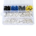 thumbnail image 1 of Kit de Ferrules de Fil, 440pcs Broche Cordon de Sertissage Terminal en Extrémité 8-Spécifications Étain Placage pour Voiture, 1 of 8